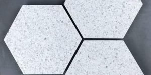 White Colour Terrazzo Flooring Tiles in Pakistan